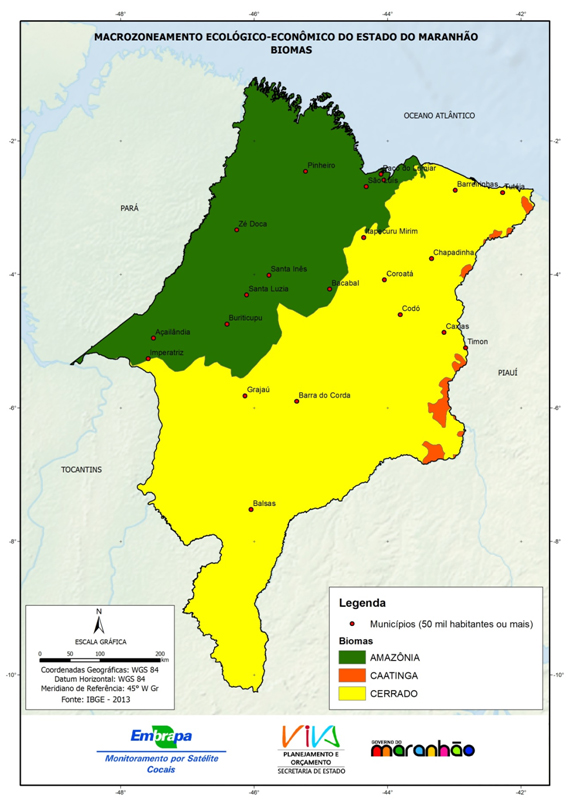 Maranhão disponibiliza base de dados do Bioma Cerrado e Sistemas Costeiros