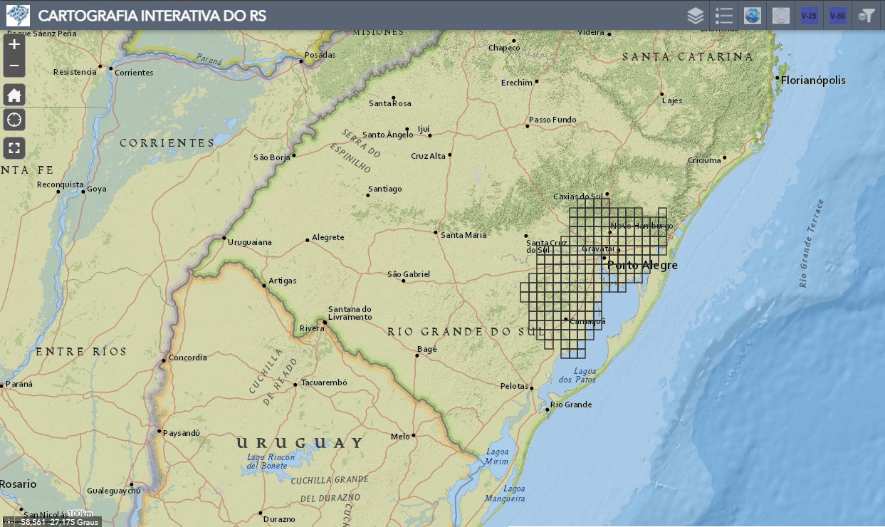RS lança base cartográfica em 1:25.000 para região com 70 municípios