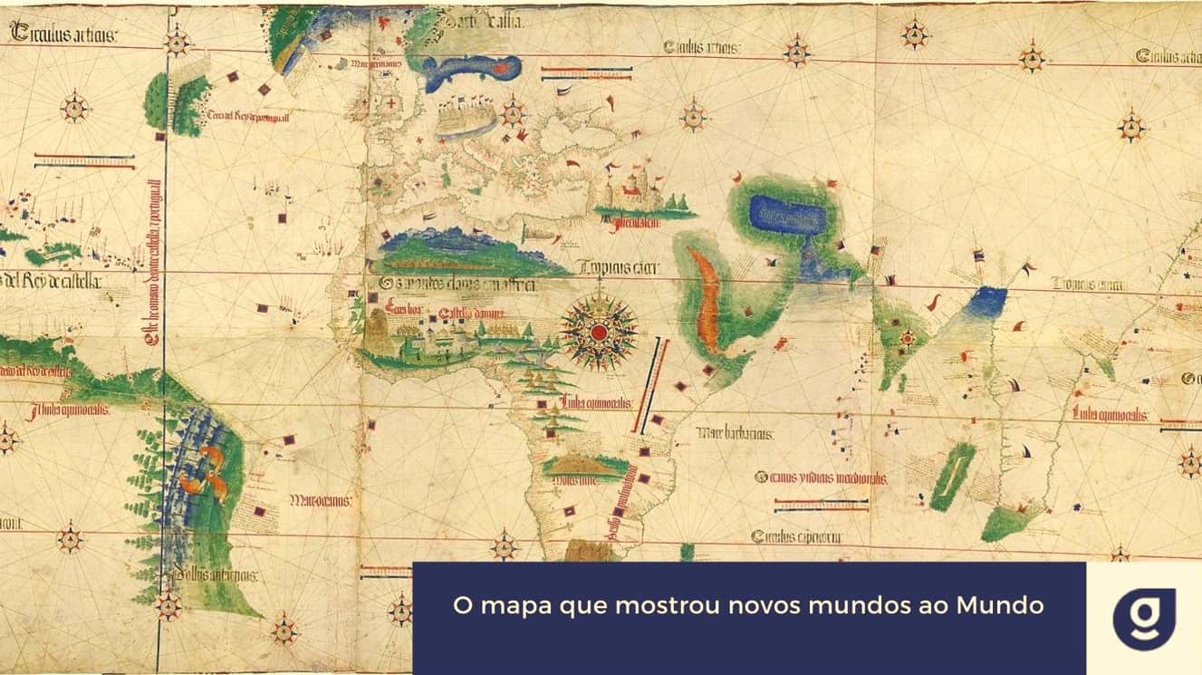O mapa que mostrou novos mundos ao Mundo arte e cartografia