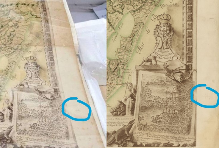 Mapa antigo achado em Petrópolis pode ser da Biblioteca Nacional Mapa antigo