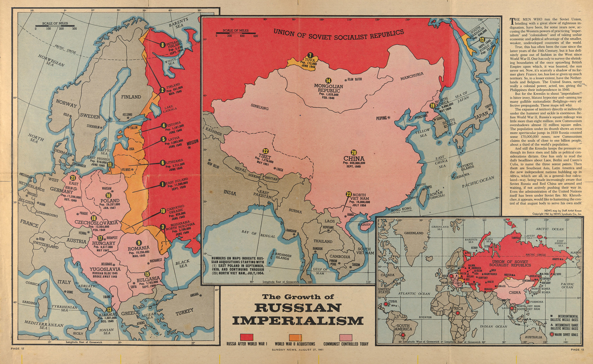 A URSS explicada em 4 mapas históricos URSS