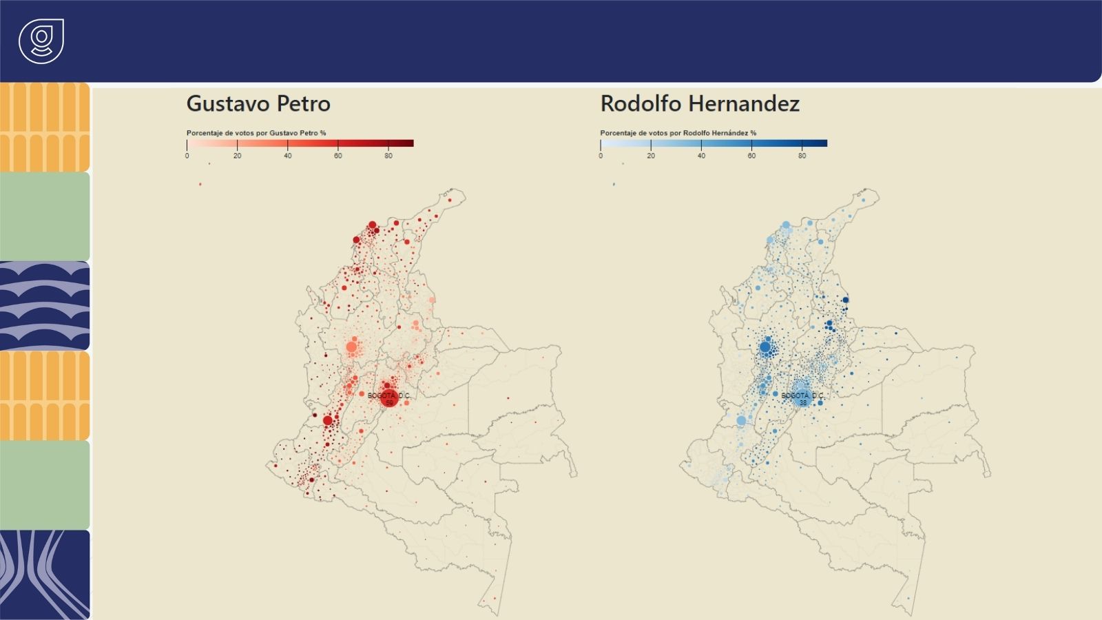Pesquisador georreferencia eleições presidenciais da Colômbia jornalismo