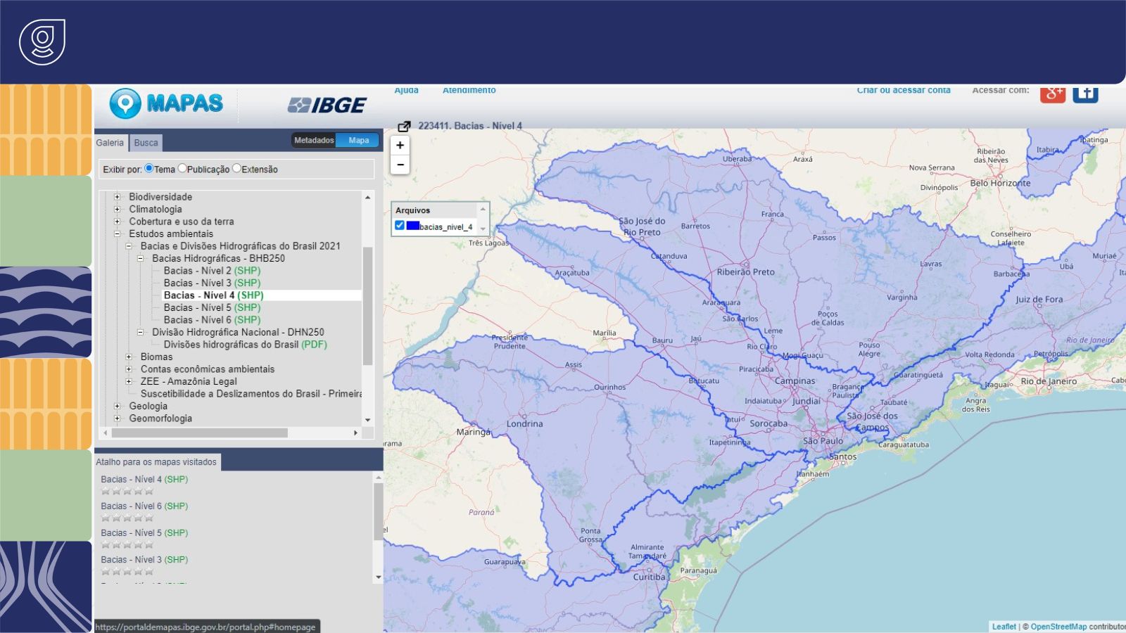 CEM/FAPESP atualiza mapas de bacias hidrográficas ANPD