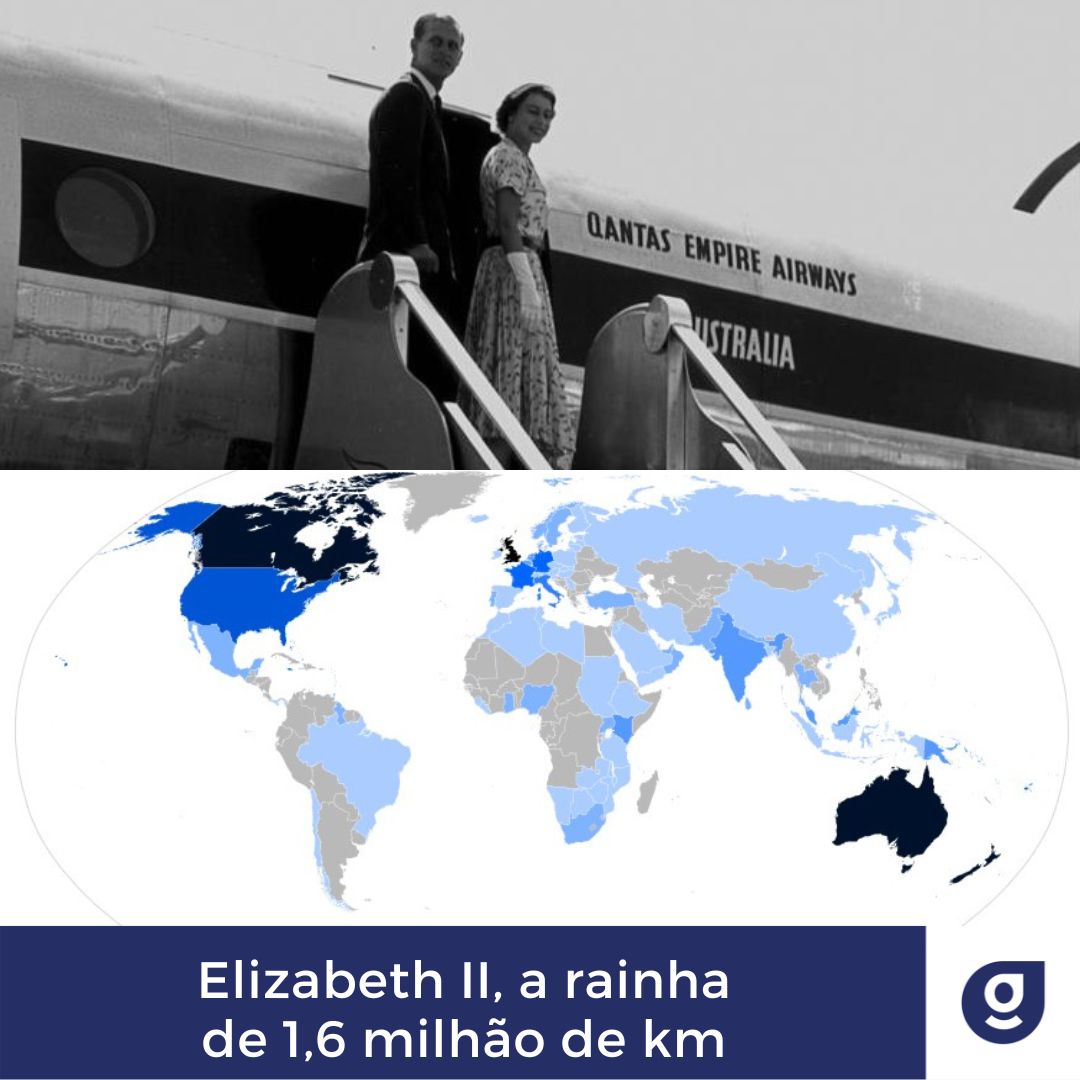 Elizabeth II, a rainha de 1,6 milhão de km georreferenciamento