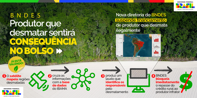 BNDES usará mapeamento para bloquear financiamento de produtor rural que desmatar Mato Grosso